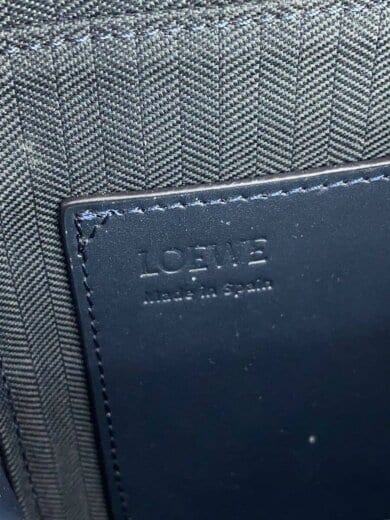 商品画像：ショルダーバッグ/レザー/NVY 5