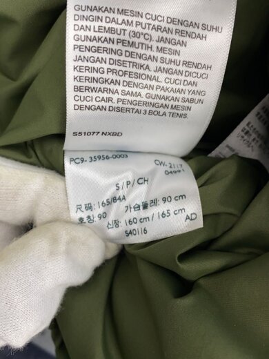 商品画像：ダウンジャケット/S/ナイロン/KHK/35956-0003 5