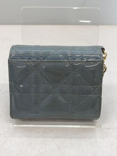 商品画像：3つ折り財布/エナメル/BLU/無地/レディース/41-MA-1202/ロータスウォレット/カナージュ 2