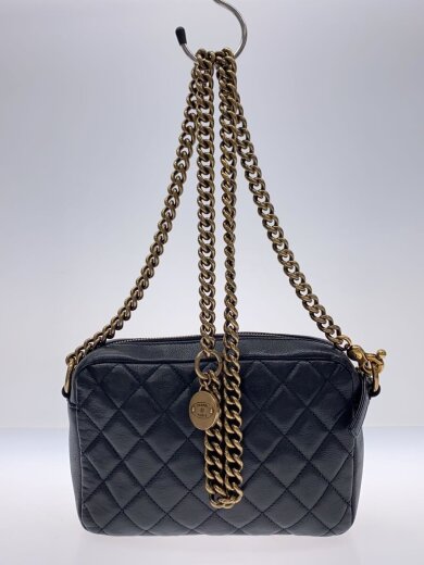 商品画像：ショルダーバッグ/レザー/BLK/無地/マトラッセ チェーンショルダー 3