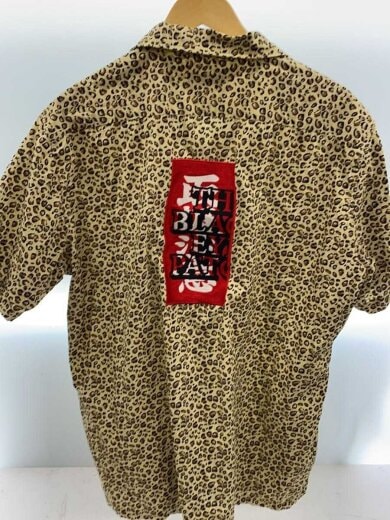 商品画像：半袖シャツ/XL/コットン/BEG/レオパード/取扱注意/刺繍 2