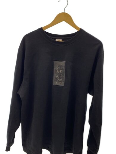 商品画像：長袖Tシャツ/XL/コットン/BLK/取扱注意/刺繍 1