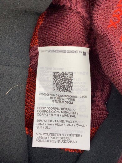 商品画像：ニットキャップ/--/ウール/BRD/メンズ/X000006756/BIRD HEAD TOQUE 5