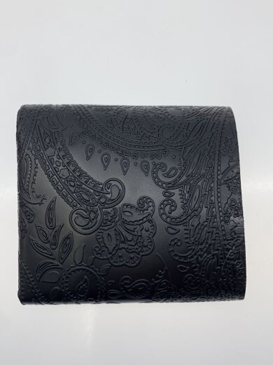 商品画像：2つ折り財布/レザー/BLK/メンズ 2