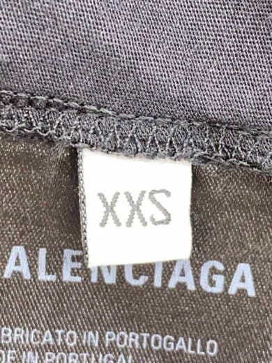 画像：BALENCIAGA23SS/Free Styling Tips Tee/Tシャツ/XXS/ポリエステル/BLK/プリント/744439//4