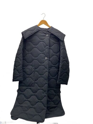 商品画像：キルティングジャケット/36/ポリエステル/BLK/無地/23A69508 1