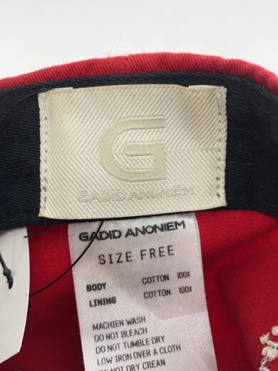 商品画像：GADID ANONIEM /キャップ/FREE/コットン/RED/メンズ 5