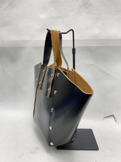 商品画像：assemble hand bag wide S/傷有/トートバッグ/レザー/BLK 2