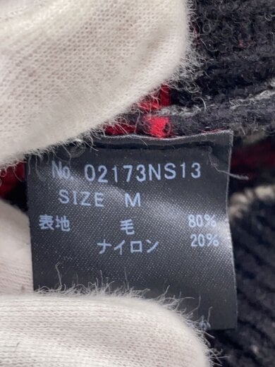 商品画像：ニット・セーター(厚手)/M/ウール/BLK/総柄/02173ns13// 4