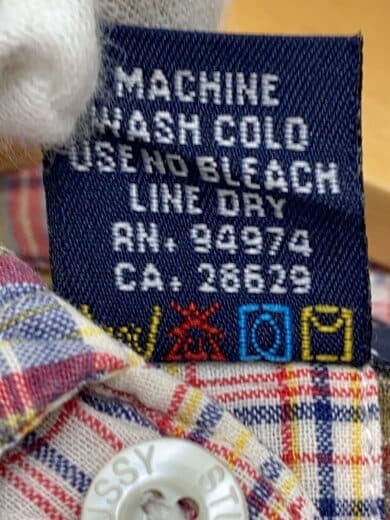 商品画像：90S～00S/紺タグ/インド製/長袖シャツ/M/コットン/マルチカラー/ストライプ 4