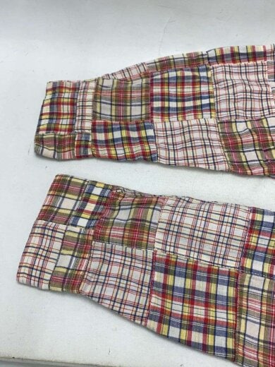 商品画像：90S～00S/紺タグ/インド製/長袖シャツ/M/コットン/マルチカラー/ストライプ 5