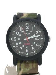 クォーツ腕時計/アナログ/--/ブラック/カーキ