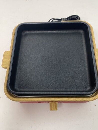 商品画像：ROOMMATE/ホットプレート・グリル鍋/レッド/RM-104TE-RD 4