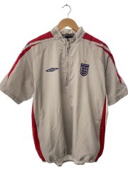 ナイロンジャケット/XL/ポリエステル/グレー/イングランド代表/ハーフジップ