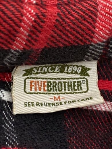 商品画像：ネルシャツ/M/コットン/RED/チェック/90s/ 3