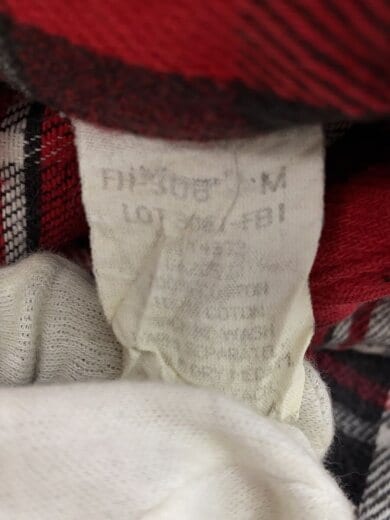 商品画像：ネルシャツ/M/コットン/RED/チェック/90s/ 4