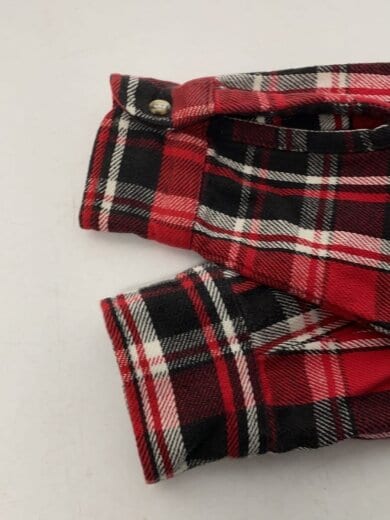 商品画像：ネルシャツ/M/コットン/RED/チェック/90s/ 5