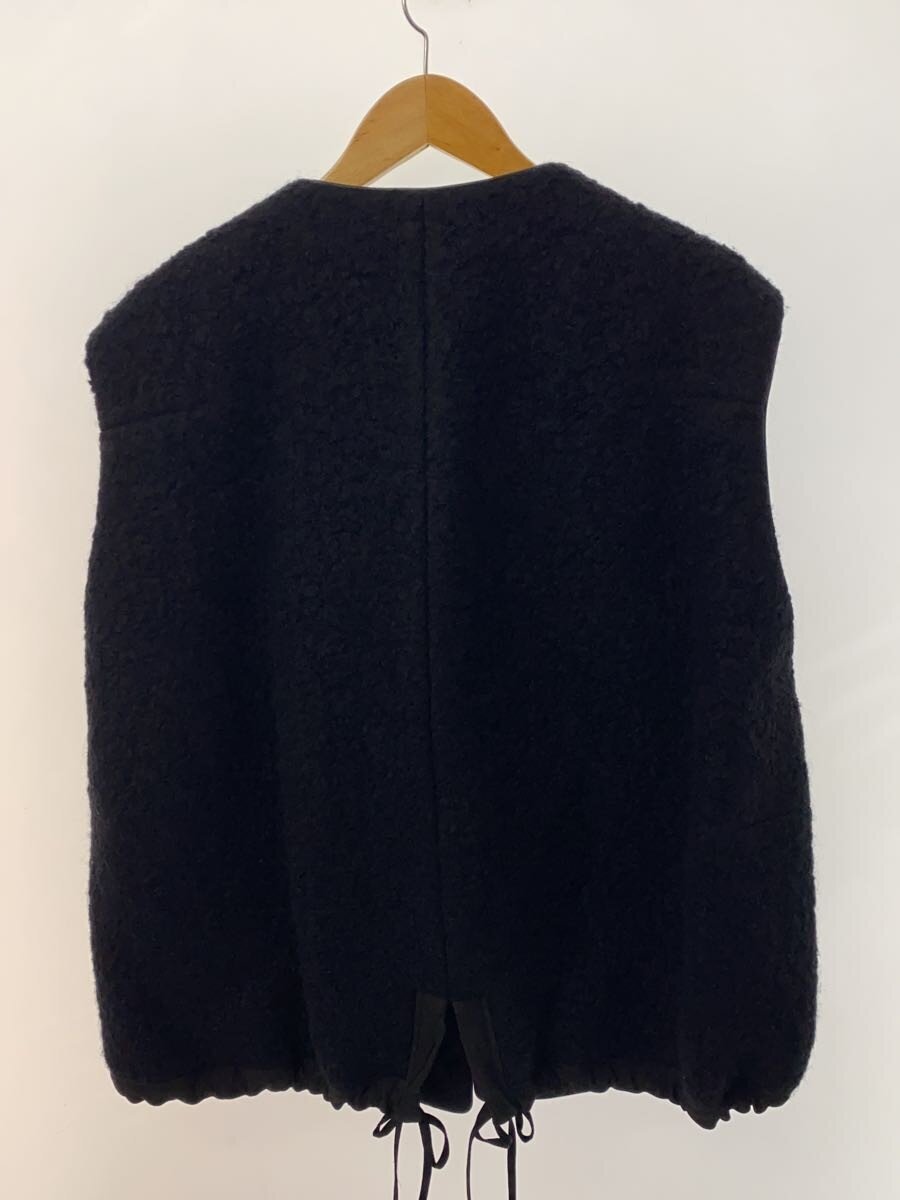 DRAWER / ベスト/36/ウール/ネイビー/無地/6522-234-0740/22AW