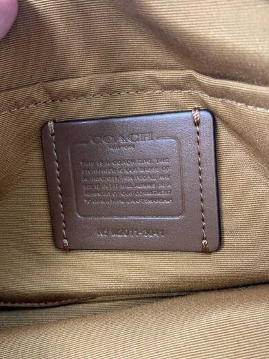 商品画像：ジェスクロスボディ_ホース・アンド・キャリッジ_カラーブロック_ネイビーレザー/ベージュ 5