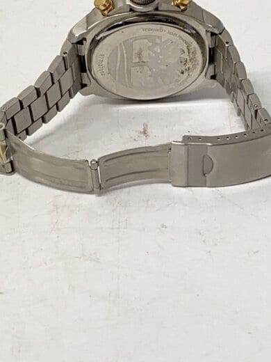 商品画像：クォーツ腕時計/アナログ/ブラック/シルバー/QT7127102/電池切れ 4