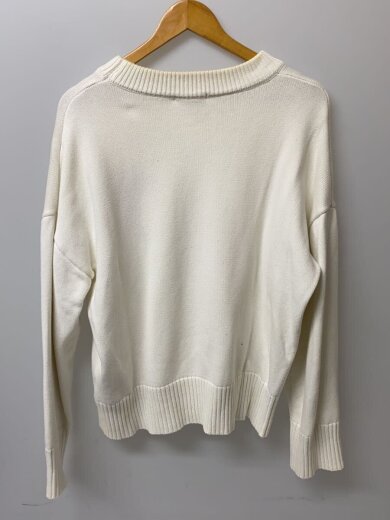 商品画像：ニット・セーター(薄手)/L/コットン/WHT 2