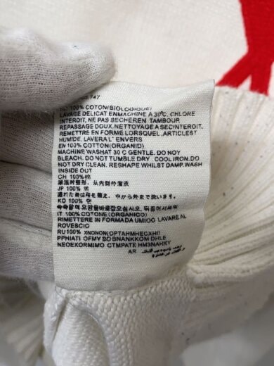 商品画像：ニット・セーター(薄手)/L/コットン/WHT 5