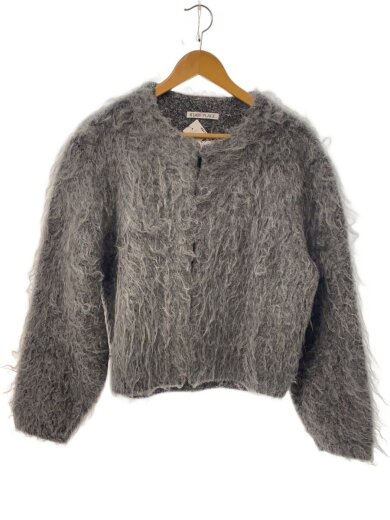 商品画像：カーディガン(厚手)/--/ポリエステル/グレー/無地/24-080-922-6030-4-0 1