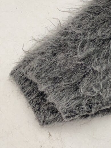 商品画像：カーディガン(厚手)/--/ポリエステル/グレー/無地/24-080-922-6030-4-0 5