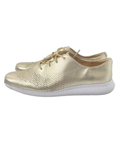 商品画像：ローカットスニーカー/US6.5/ゴールド/w21768/レザー/無地/ 1