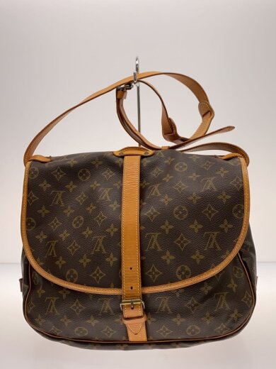 商品画像：1)ソミュール35_モノグラム・キャンバス/PVC/BRW/総柄 3