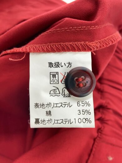 商品画像：ジャケット/S/ポリエステル/RED 4