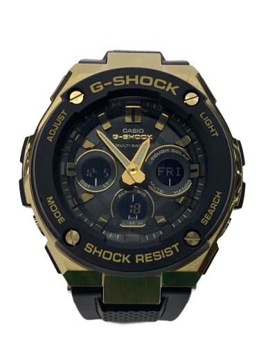 商品画像：ソーラー腕時計・G-SHOCK/デジアナ/ラバー/BLK/BLK/SS 1