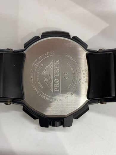 商品画像：ソーラー腕時計/デジアナ/ラバー/BLK/BLK/PRW-7000 3