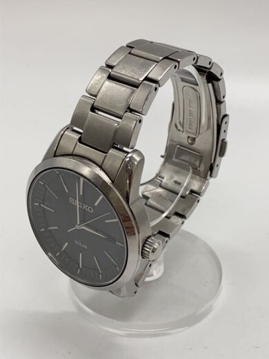 商品画像：ソーラー腕時計/アナログ/ステンレス/BLK/SLV/ーー/V158-0AM0 2