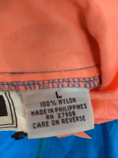 商品画像：FORUM/クレイジーパターン/90s/ナイロンジャケット/L/ナイロン/BLU 4