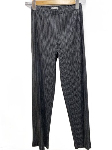 商品画像：ボトム/2/プリーツパンツ/墨黒/ポリエステル/GRY/グレー/無地/PP93-JF444// 1