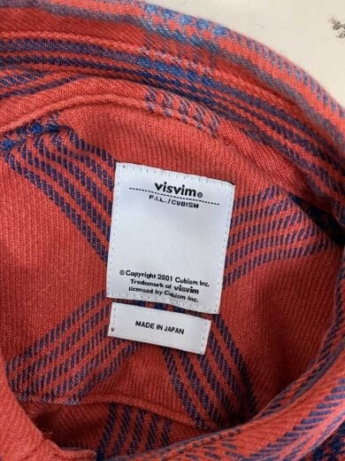 商品画像：長袖シャツ/1/コットン/RED/チェック/0115105011027/ヴィズヴィム/赤 3