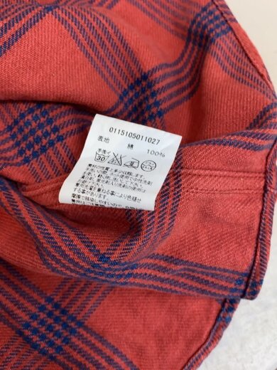商品画像：長袖シャツ/1/コットン/RED/チェック/0115105011027/ヴィズヴィム/赤 5