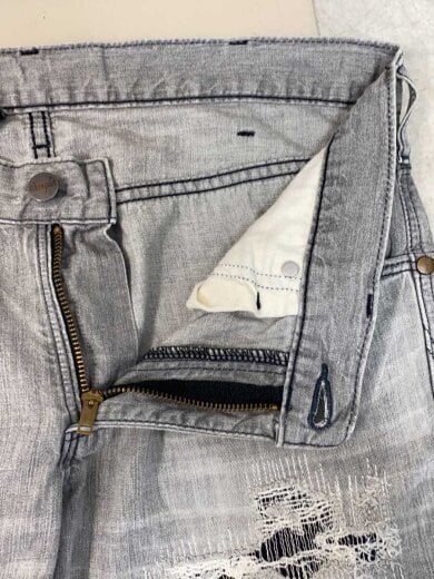 商品画像：ブーツカットパンツ/M/コットン/GRY/無地/S1061// 3