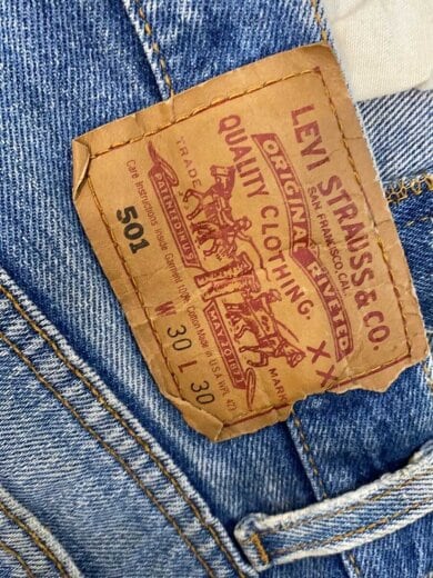 商品画像：USA製/ボタン裏532/ストレートパンツ/30/デニム/インディゴ/801-0115 4