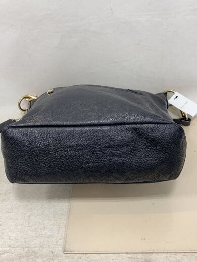 商品画像：角スレ有 /ショルダーバッグ/レザー/BLK/f31507 4