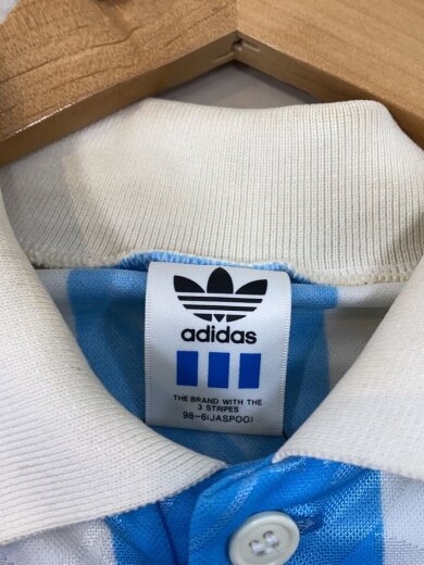 商品画像：ポロシャツ/O/90s/デサント製/アルゼンチン/使用感有/ポリエステル/BLU/ブルー/無地 3