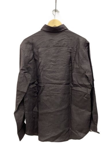 商品画像：長袖シャツ/1/リネン/ブラウン/65537-SH02C 2