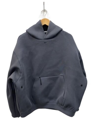商品画像：メンズ フリース オーバーサイズド パーカー/L/ポリエステル/GRY/無地/HV6536-060 1