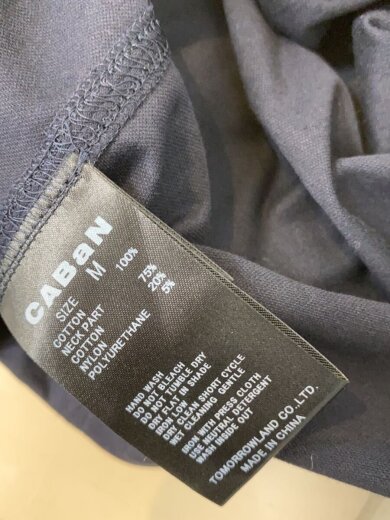 商品画像：コットン リブコンビクルーネックプルオーバー/M/コットン/NVY/無地/39-03-31-03001 4