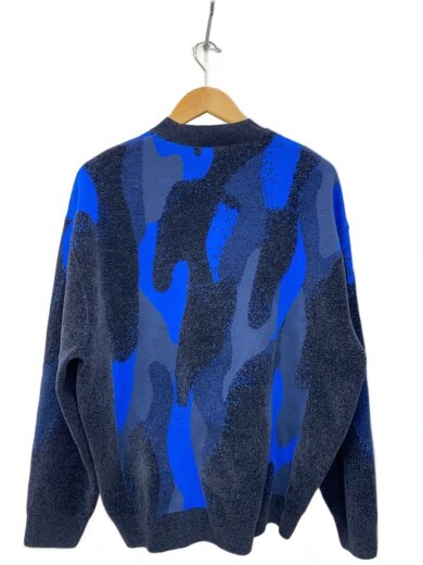 商品画像：ニット・セーター(厚手)/L/ポリエステル/ブルー/総柄 2