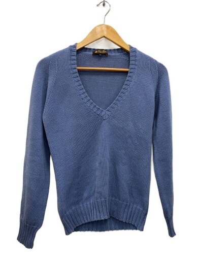 商品画像：ニット・セーター(厚手)/42/コットン/ブルー/maa3460// 1