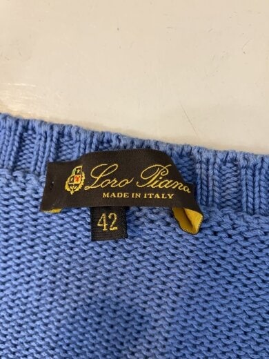 商品画像：ニット・セーター(厚手)/42/コットン/ブルー/maa3460// 3