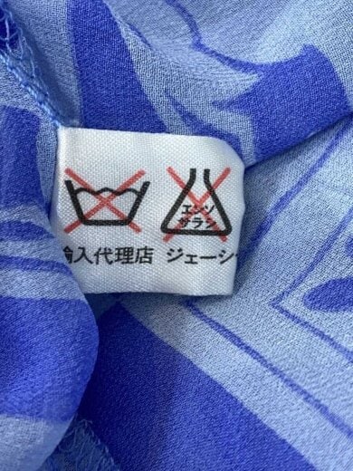 商品画像：長袖ブラウス/40/シルク/BLU/総柄// 4