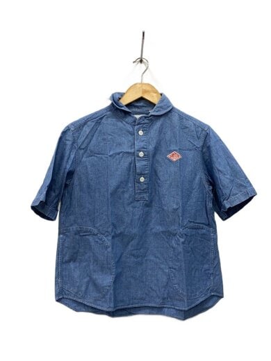 商品画像：半袖ブラウス/36/コットン/BLU/無地/JD-3565// 1